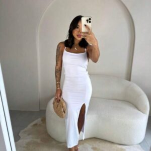 Vestido Longo Fenda