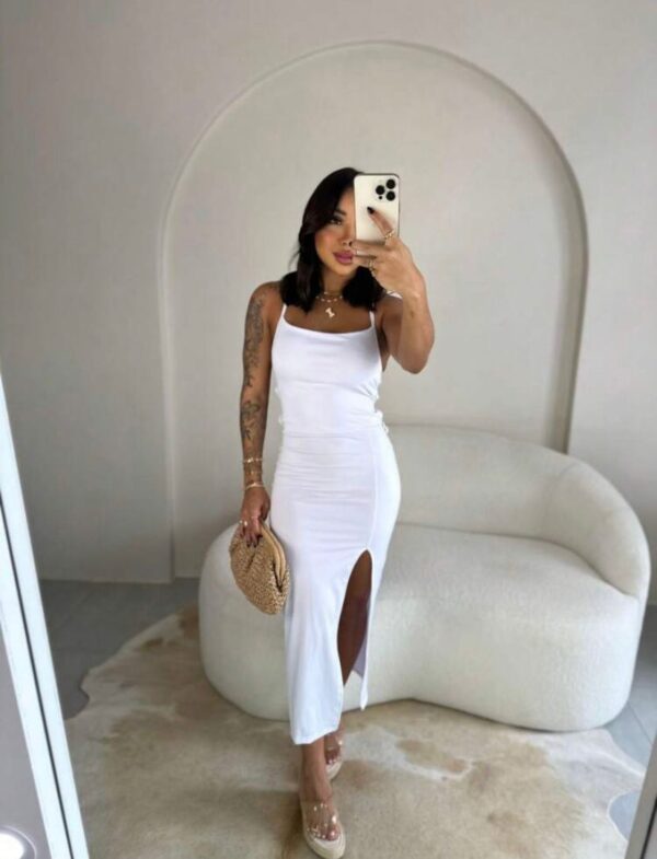 Vestido Longo Fenda